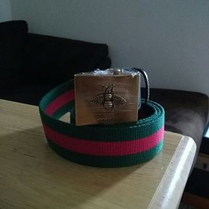 Gucci Bee buckle Web belt